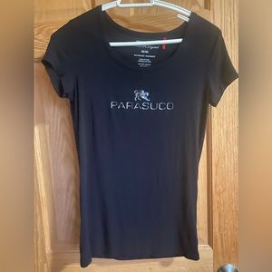 Black Parasuco T-shirt with silver details M